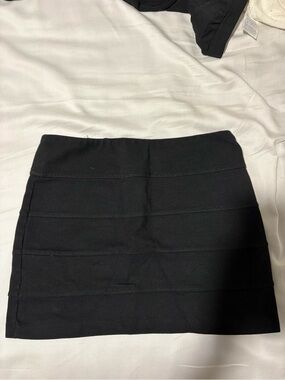 Aeropostale Black Bandage Mini Skirt